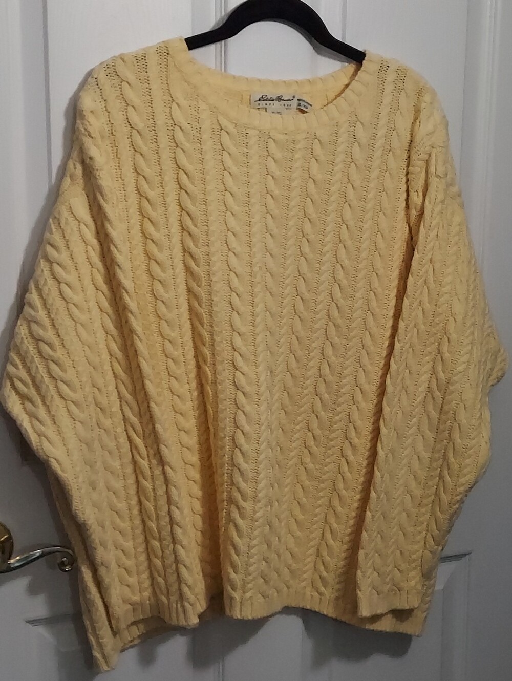 Eddie Bauer Butter Yellow Crew Neck